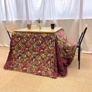 V&A こたつ掛けふとん省スペースハイタイプ 80×80cm レッド 282743114800