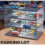 KW415-B 1/64 エレベーター立体駐車場 照明付き [コレクションミニカー用アクセサリー]