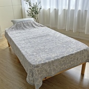 283141004700 [V＆A 綿毛布（毛羽部分） 140×200cm ブルー]