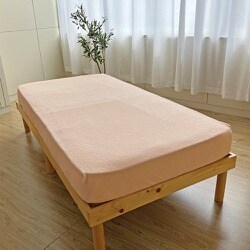 RCS ストレッチボックスシーツS-SD 90×180×35cm ピンク 534368504100