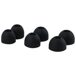 シリコンイヤーピース S/M/Lサイズ 各1ペア ブラック Flex Ear Tips-Black