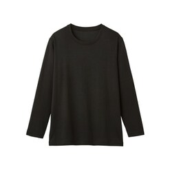 リカバリーケア レディース上下セット（長袖シャツ ブラック1枚・ロングパンツ グレー1枚）L