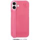 MDM27377i16 [iPhone 16用 フィンガーバンド付き ハードケース ピンクレモネード]