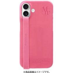 MDM27377i16 [iPhone 16用 フィンガーバンド付き ハードケース ピンクレモネード]