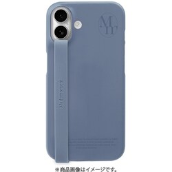 MDM27379i16 [iPhone 16用 フィンガーバンド付き ハードケース トワイライトブルー]