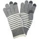 6771GY [ボーダーソフトニット スマホ手袋]
