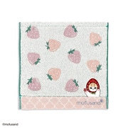 43-0140070 [モフサンド MSいちご 25cm×25cm ピンク タオルハンカチ]