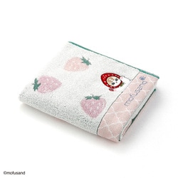 モフサンド MSいちご 34cm×80cm ピンク フェイスタオル 43-0142130