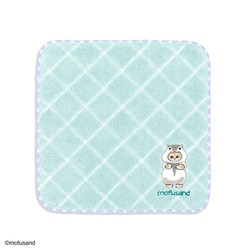 モフサンド MSスパークルクロス 25cm×25cm グリーン タオルハンカチ 43-0110080