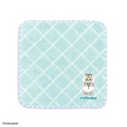 43-0110080 [モフサンド MSスパークルクロス 25cm×25cm グリーン タオルハンカチ]
