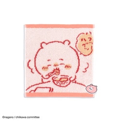 ちいかわ おうち 20cm×20cm ピンク タオルハンカチ 41-1180060