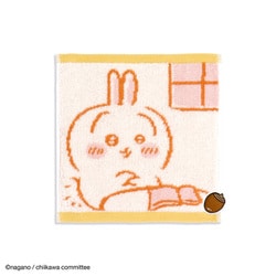 ちいかわ おうち 20cm×20cm イエロー タオルハンカチ 41-1180060