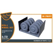 CPUA72091 1/72 BTR-4 輸送装甲車 ホイールセット （IBG用） [プラモデル用パーツ]