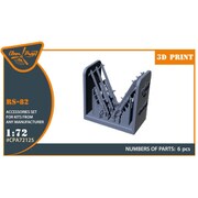 CPUA72125 1/72 WW.II ソ連 RS-82 航空ロケット弾 6個入 [プラモデル用パーツ]