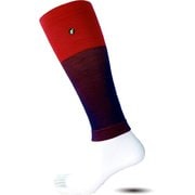 バイカラーカーフサポーター 02-048-075 75 ネイビー×レッド Mサイズ(長さ：30cm ふくらはぎ周囲：28-34cm) [カーフゲイター]