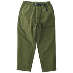 ルーズテーパードパンツ ユニセックス ロングパンツ OLIVE XLサイズ G103-OGT