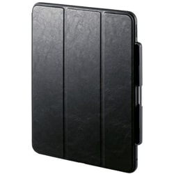 iPad Pro 13インチ （M4/2024）用 ケース カバー タッチペン収納 オートスリープ/ウェイク対応 スタンド機能付き 本体画面保護 ブラック PDA-IPAD2014BK