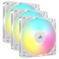 RS120 ARGB 120mm PWM Fans Triple Pack White RGB LED搭載 ハイエアフロータイプ PCケースファン トリプルパック ホワイト CO-9050185-WW