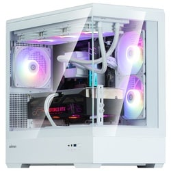 ZALMAN P30 White ホワイト 白 ザルマン Zalman P30 mATX Mini-Tower PC Case Panoramic Glass 3 x ARGB