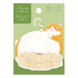 付箋 まんぷく チャシロねこ DM03817