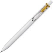 ゲルインクボールペン uni-ball one(ユニボールワン) クリエイティブカラー 0.38mm インク色:金 本体色:オフホワイト UMNSC38.25