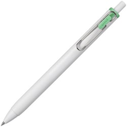 限定 ゲルインクボールペン uni-ball one（ユニボールワン） クリエイティブカラー 0.38mm インク色：シマーミントグリーン 本体色：オフホワイト UMNSC38.SMG