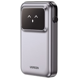 Unoシリーズ 10000mAh ケーブル内蔵型モバイルバッテリー メタリックグレー 35603B UGR-BY-000010
