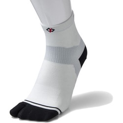 DBZAA4513 [Run-Aid Socks ライトグレー 足袋 M]
