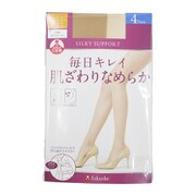 シルキーサポート 毎日キレイ肌ざわりなめらか パンティストッキング ヌーディーベージュ L-LL 4足入り 161-1014