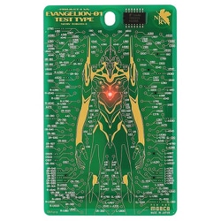 IC-120G FLASH 基板アート ICカードケース EVA01 グリーン