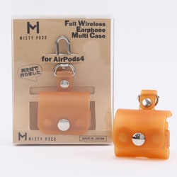 AirPods 4専用 ケース オレンジ WEap4-OR