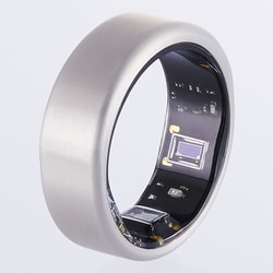 スマートリング SOXAI RING 1（ソクサイ リング 1） 22号 チタン 充電式 100m防水 睡眠データ 心拍/温度/加速度/赤色＋赤外線センサー マットシルバー