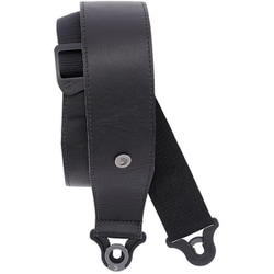 Auto Lockギターストラップ Comfort Leather Black 25BAL00