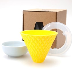 エクボ セラミックコーヒーフィルター Lemon yellow 黄 日本製 波佐見焼 ek-00004 C-E2 Y