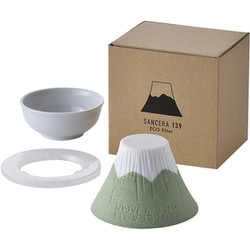 ECO filter 富士山 セラミックコーヒーフィルター 薄緑 日本製 波佐見焼 C-FLG02