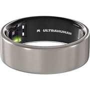 スマートリング Ultrahuman Ring Air（ウルトラヒューマンリング エア） 6号 チタン 充電式 防水100m ウエアラブルリング 睡眠分析 心拍 Raw Titanium UHRA-RT-06