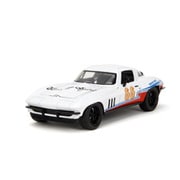 JADA35205 1/24 1966 シェビー コルベット #66 ホワイト [ダイキャストミニカー]