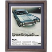 ビンテージ フレーム ポスター P/BLUE CAR IN011228