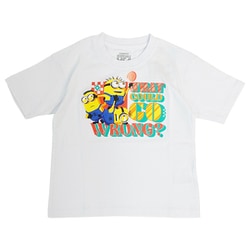 22863247 ミニオンズ Tシャツ DM4 ハチャメチャ WHITE KIDS 140cm