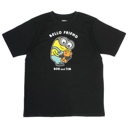 22863248 ミニオンズ Tシャツ BELLO FRIEND BLACK Sサイズ