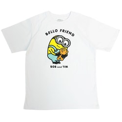 22863248 ミニオンズ Tシャツ BELLO FRIEND WHITE Lサイズ