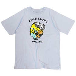 22863248 ミニオンズ Tシャツ BELLO FRIEND PURPLE Sサイズ