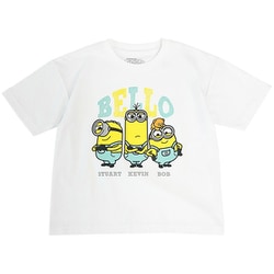 22863249 ミニオンズ Tシャツ BELLO WHITE KIDS 130cm