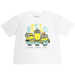 22863249 ミニオンズ Tシャツ BELLO WHITE KIDS 140cm