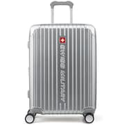 CYGNUS(シグナス) スーツケース 66cm/73L/5cm拡張/TSAロック/スーツケースカバー/ネームタグ/メタリックシルバー SM-A824 SILVER