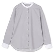 バンドカラーシャツ (S)<レディース>グレークレリック バンドカラーシャツ LAH548