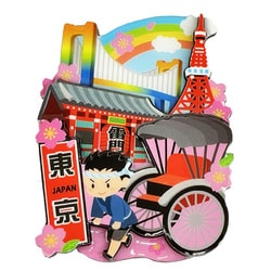 BRS-019 [木製マグネット I LOVE TOKYO桜]