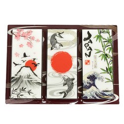 BRS-021 [木製マグネット JAPAN鯉 紫]