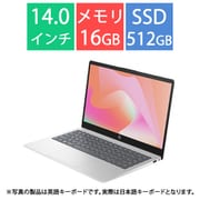 ノートパソコン/HP 14-ep1000 G1モデル/14型/Core 5 プロセッサー 120U/メモリ 16GB/SSD 512GB/Windows 11 Home/Office Home & Business 2024/ナチュラルシルバー AY6S4PA-AAAC