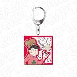 「おそ松さん」×「貼りまわれ！こいぬ」 アクリルキーホルダー おそ松×犬々先輩・こいぬ・ポメ